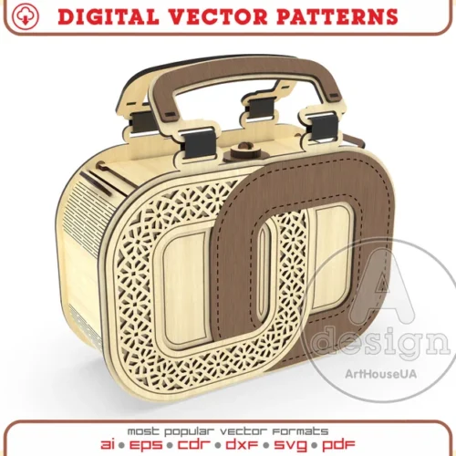 Bolso De Madera Creativo Digital